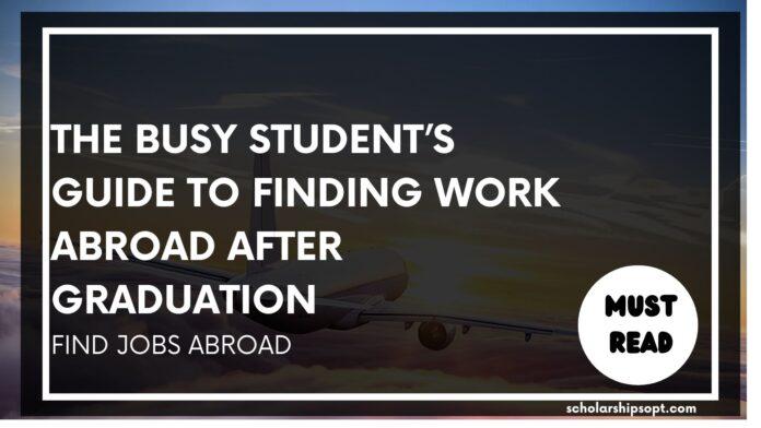 Scholarshipsopt aims to assist YOU in planning your post-college life abroad. College may be challenging, particularly as graduation approaches.
